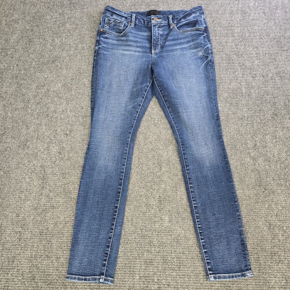 Buckle Black Fit No 53 Skinny Jeans Womens 31x32 Blue Stretch Denim